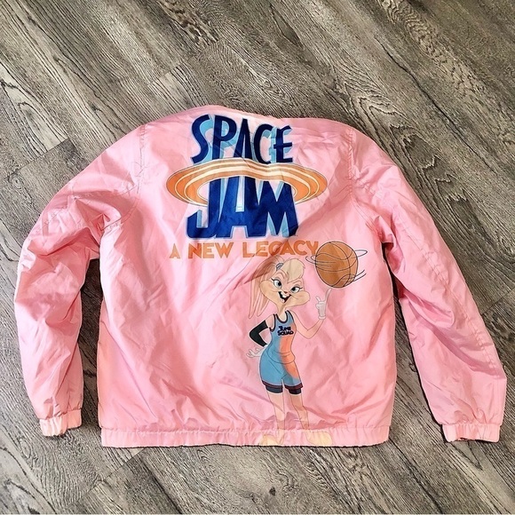 Members Only Space Jam Looney Tunes Jacket Lola Women’s Large Fur Lining Hooded. - Picture 4 of 5